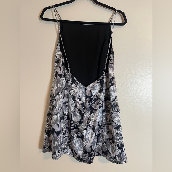 After Party By Nasty Gal Womens Dress Size Large Black Floral Print Sexy Mini - Picture 7 of 13